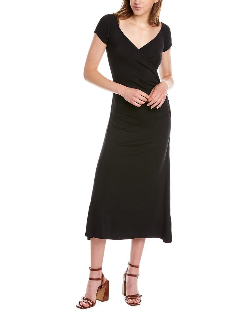 Vince Women's Off Shoulder Short Sleeve Wrap Dress - Flattering Summer Casual & Party Wear for Women