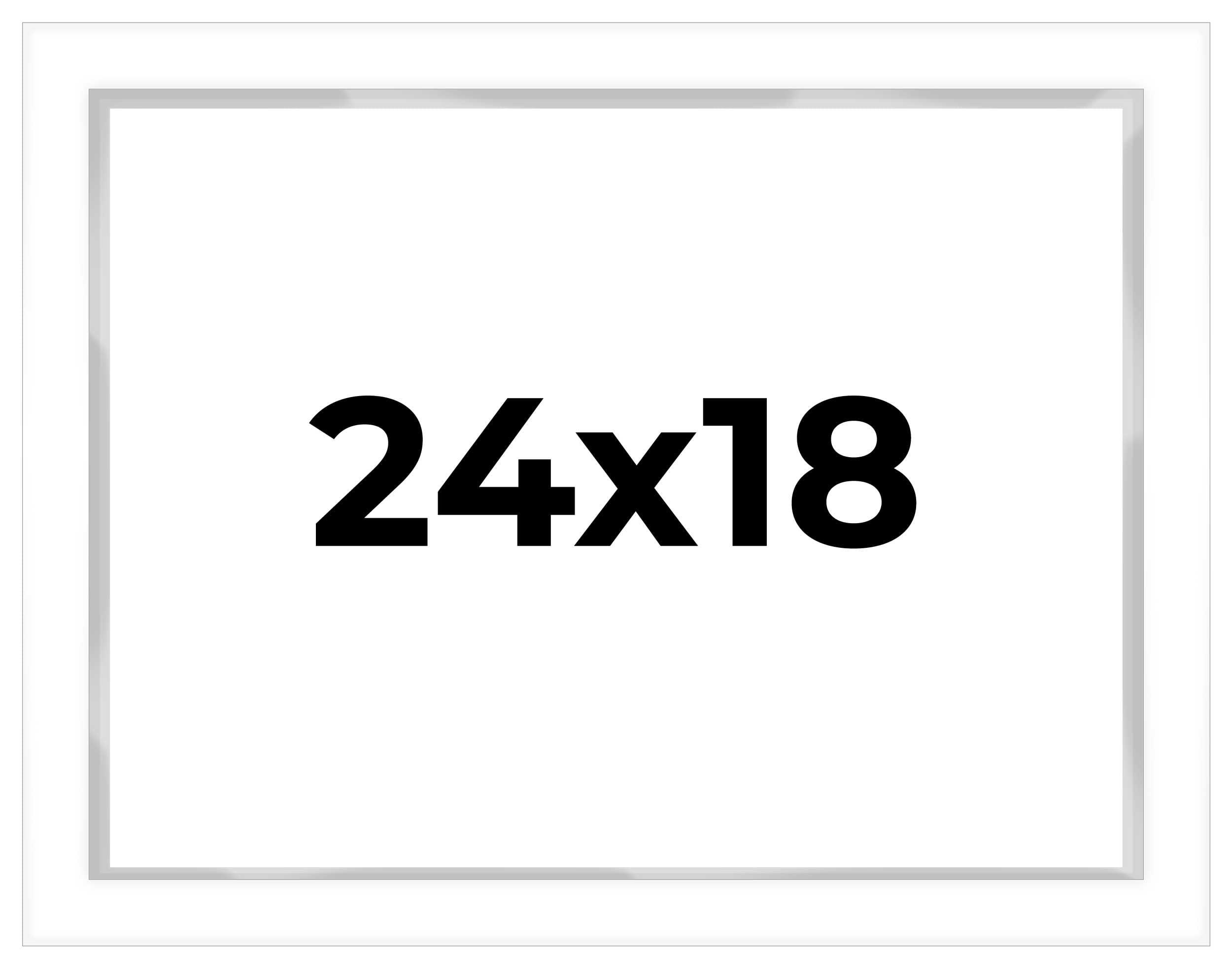 24x18 Shadow Box White Display Frame - 1 Inch Deep, 1.5 Inch Wide Moulding with Shatter-Resistant Acrylic & Acid-Free Foamboard - Perfect for Memorabilia, Awards, and 3D Art Display