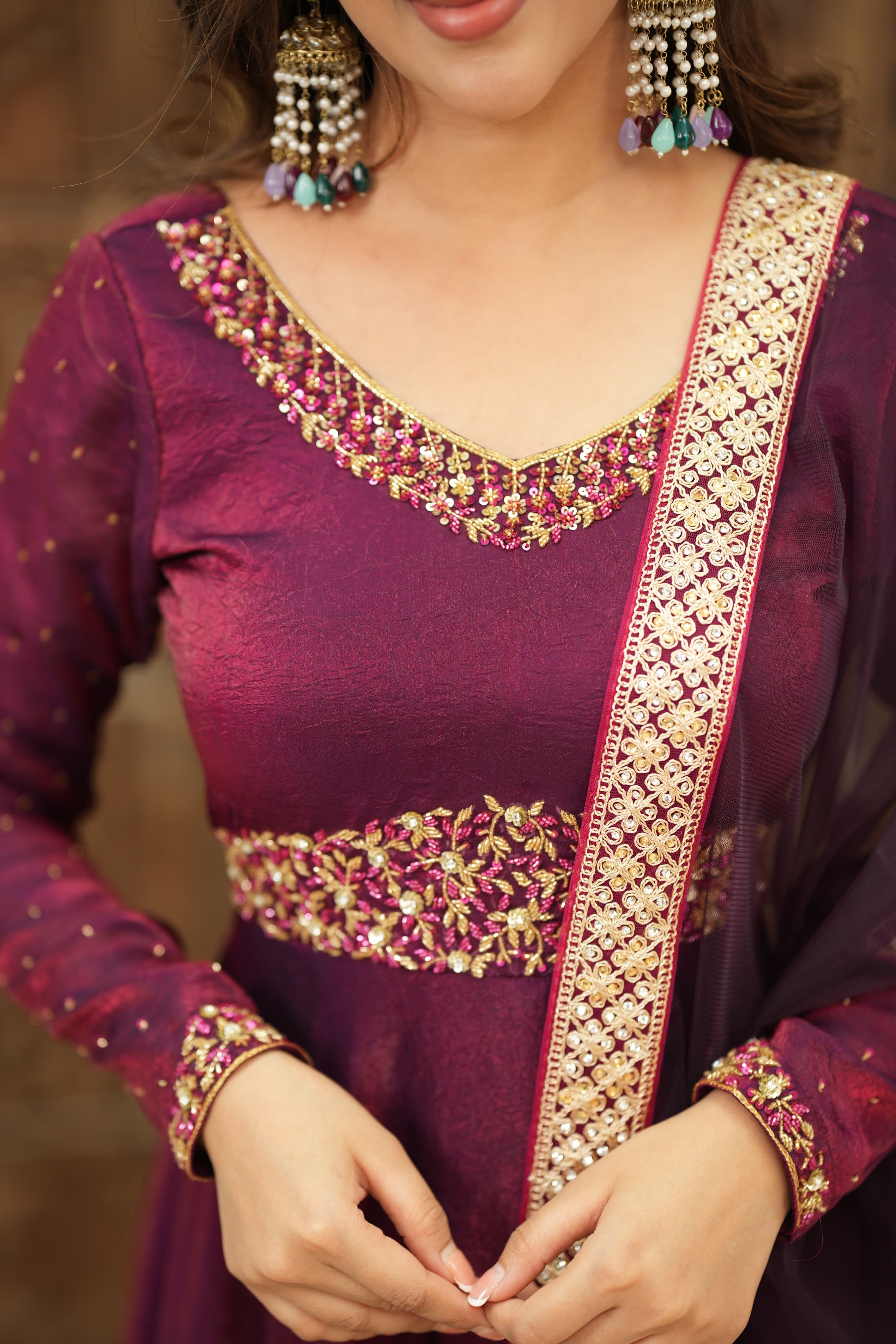 Premium Designer Anarkali Dress for Women | DD727 Reetha | Elegant Indian Party Wear for Weddings & Festivals