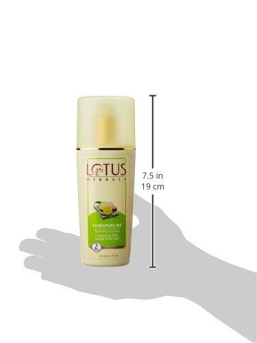 Lotus Herbals Lemonpure Turmeric & Lemon Cleansing Milk - Gentle Makeup Remover & Face Wash for All Skin Types (170ml) | Deep Cleansing, Brightening & Soothing | Perfect for Daily Skincare Routine & Travel