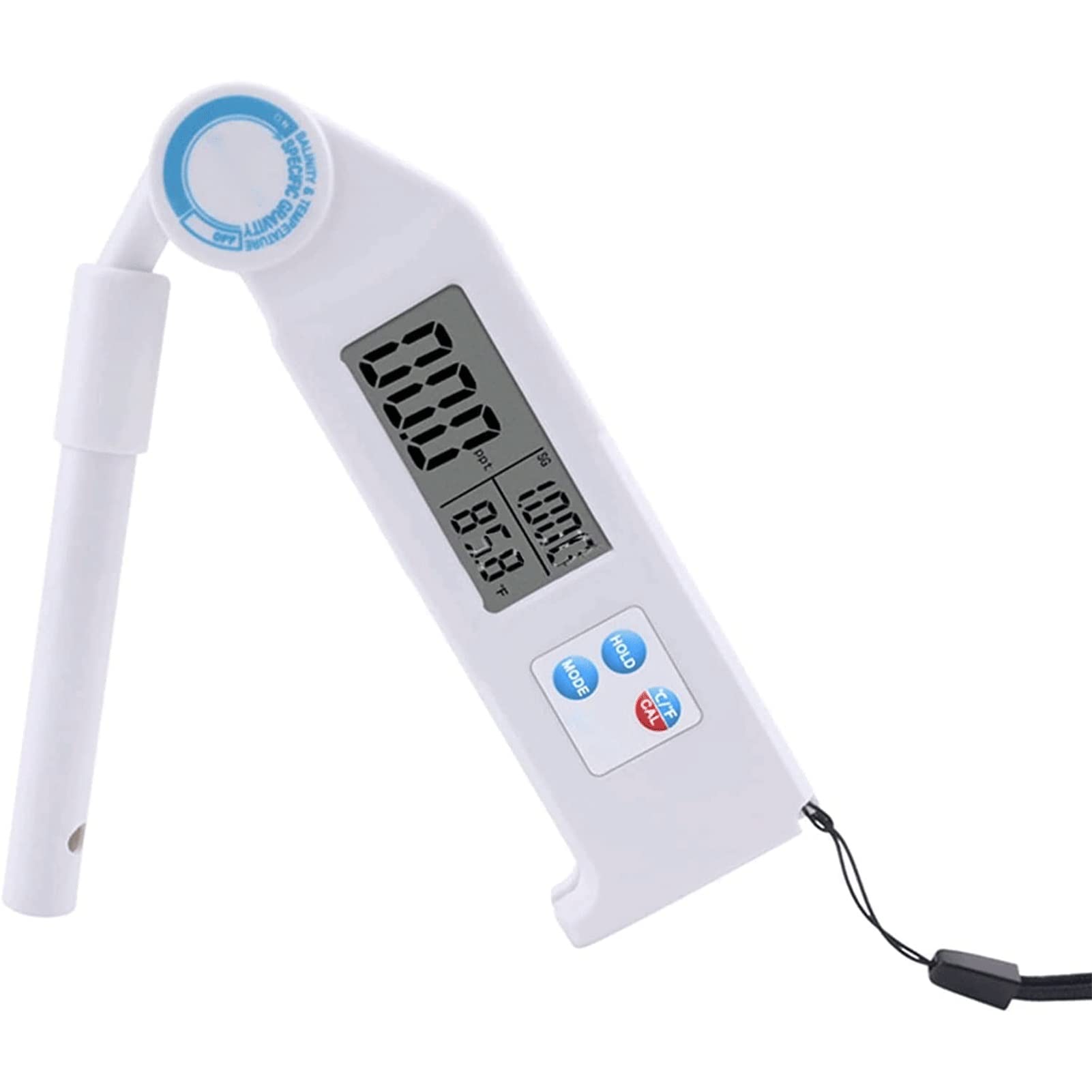 Digital Seawater Salinity Meter - 3-in-1 Handheld TDS EC Tester for Food, Aquaculture & Saltwater Testing | Portable Salinity Pen for Cooking, Seafood Processing & Hydroponics