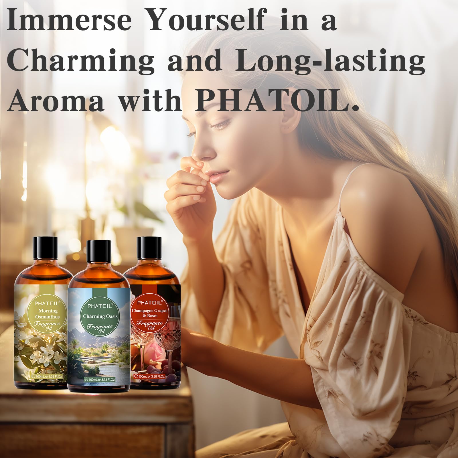 Premium Almond & Vanilla Essential Oil for Diffusers - 100ml (3.38 FL.OZ) Aromatherapy Oil for Home, Humidifiers, Yoga, DIY Candles & Soap Making - Relaxing Scent for Spa, Meditation & Stress Relief