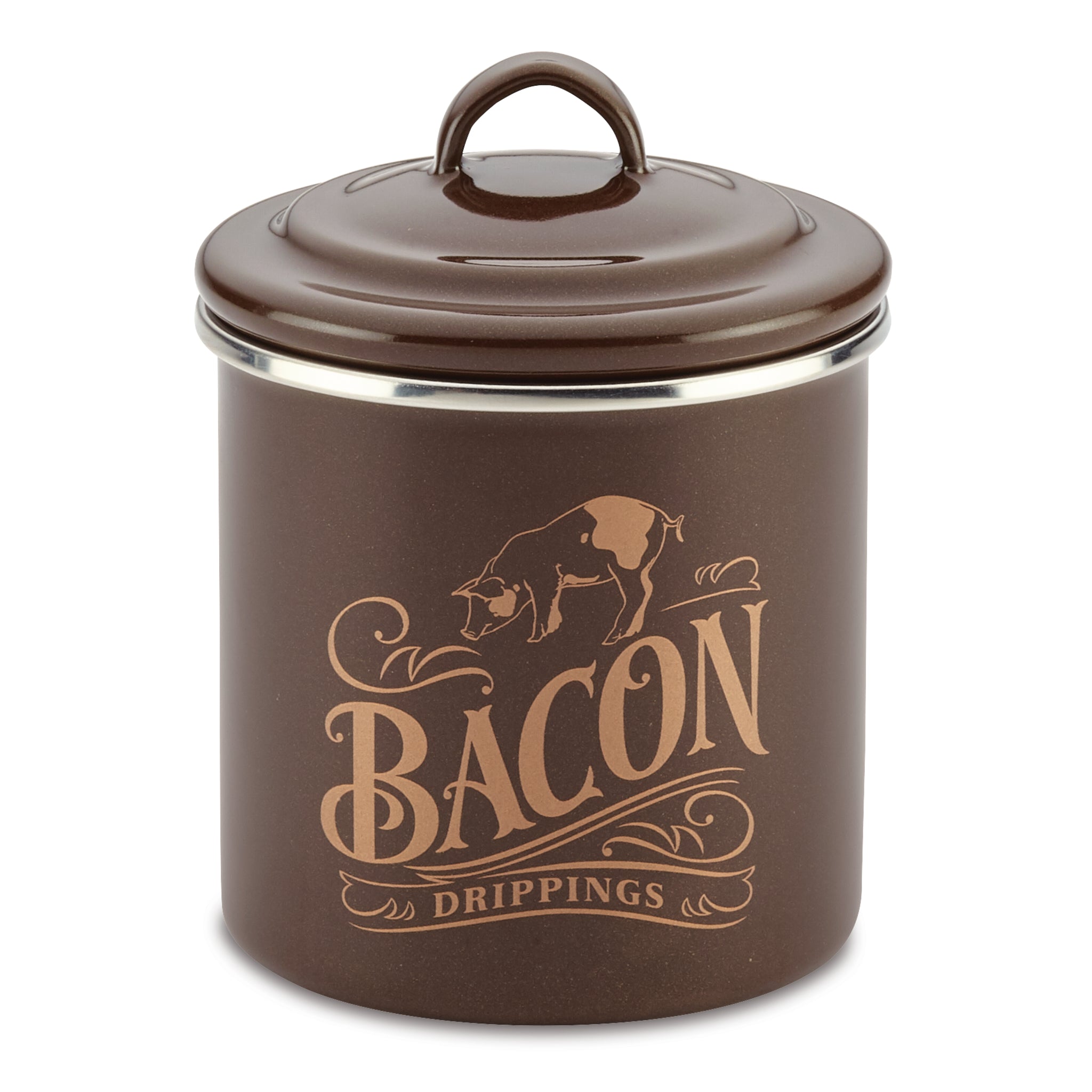 4x4 Inch Bacon Grease Can with Lid - Stainless Steel Grease Container for Kitchen, Cooking Oil Storage - Perfect for Restaurants, Home Chefs & Outdoor Grilling