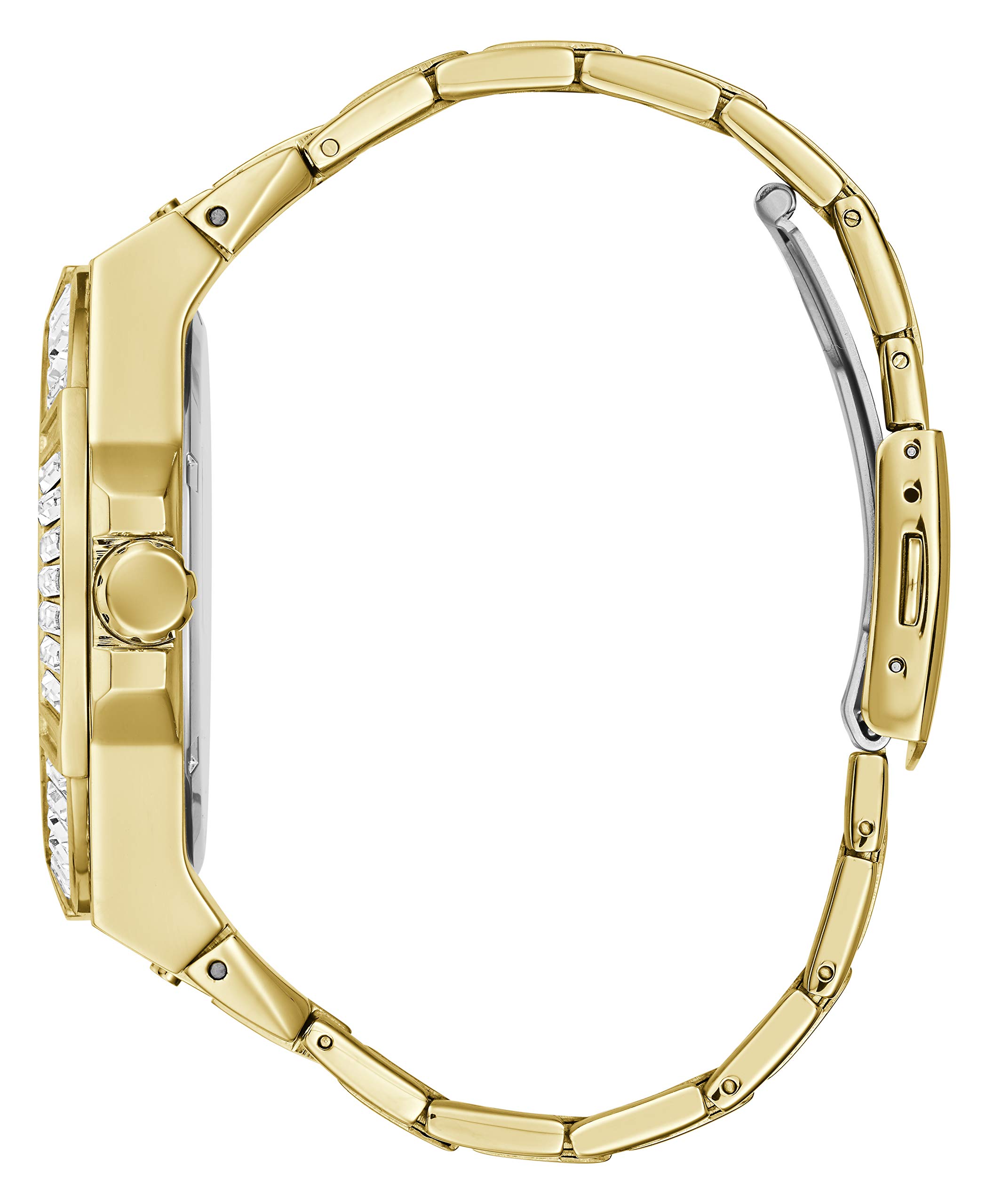 GUESS Men's Stainless Steel Quartz Watch - Waterproof, Durable & Stylish for Business, Casual & Outdoor Activities