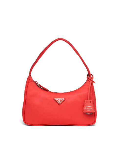 Prada Re-Edition 2000 Nylon Mini Bag in Red | Luxury Crossbody Purse for Women | Perfect for Date Night & Evening Events