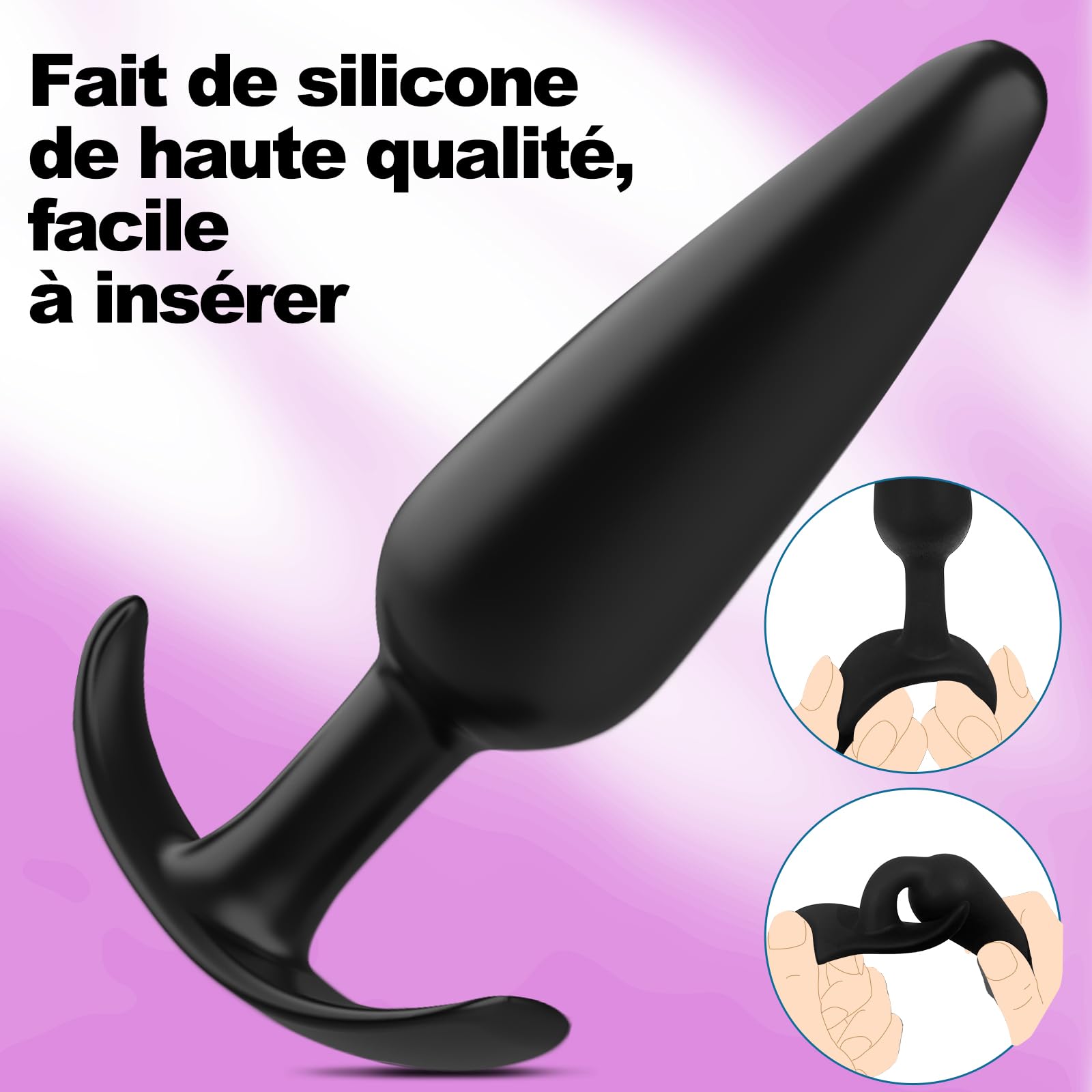 Premium 4PCS Silicone Anal Plug Set for Couples - Beginner Friendly Anal Sex Toys for Men & Women - Stretching Training Kit for Enhanced Pleasure - Perfect for Couples Play & Solo Exploration