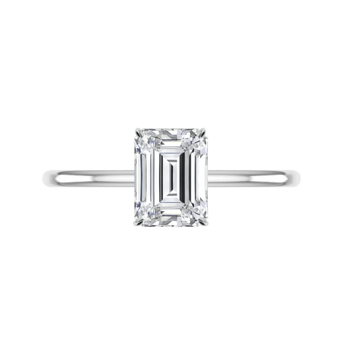 3 CT Emerald Moissanite Engagement Ring Set - Vintage Halo-Setting Wedding Band & Anniversary Solitaire Ring for Women - Elegant Silver Bridal Jewelry for Proposals, Weddings & Special Occasions