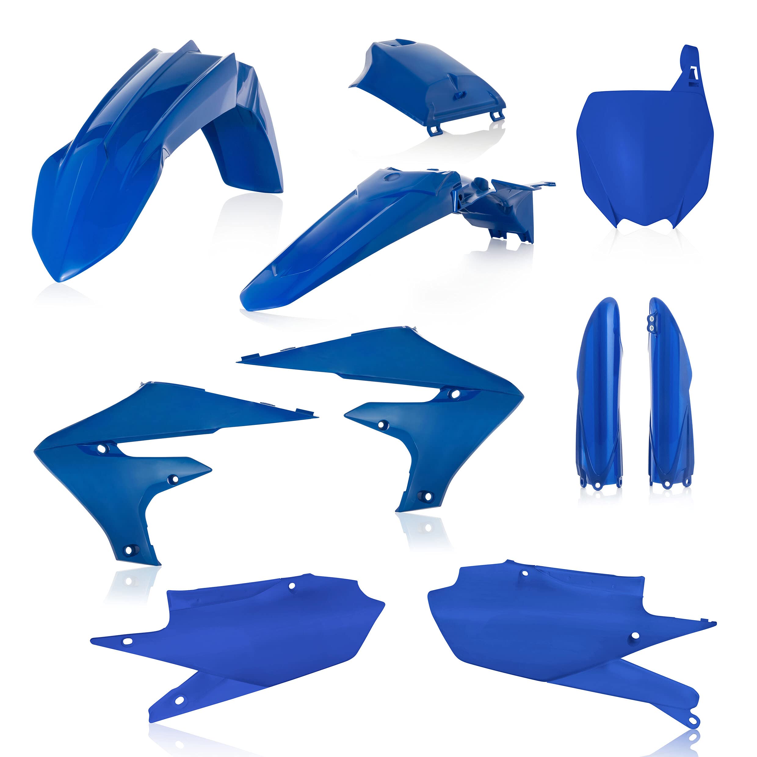Acerbis Full Plastic Kit for Yamaha Dirt Bike - Blue (2736350003) | Replacement Body Panels for Off-Road & Motocross Racing