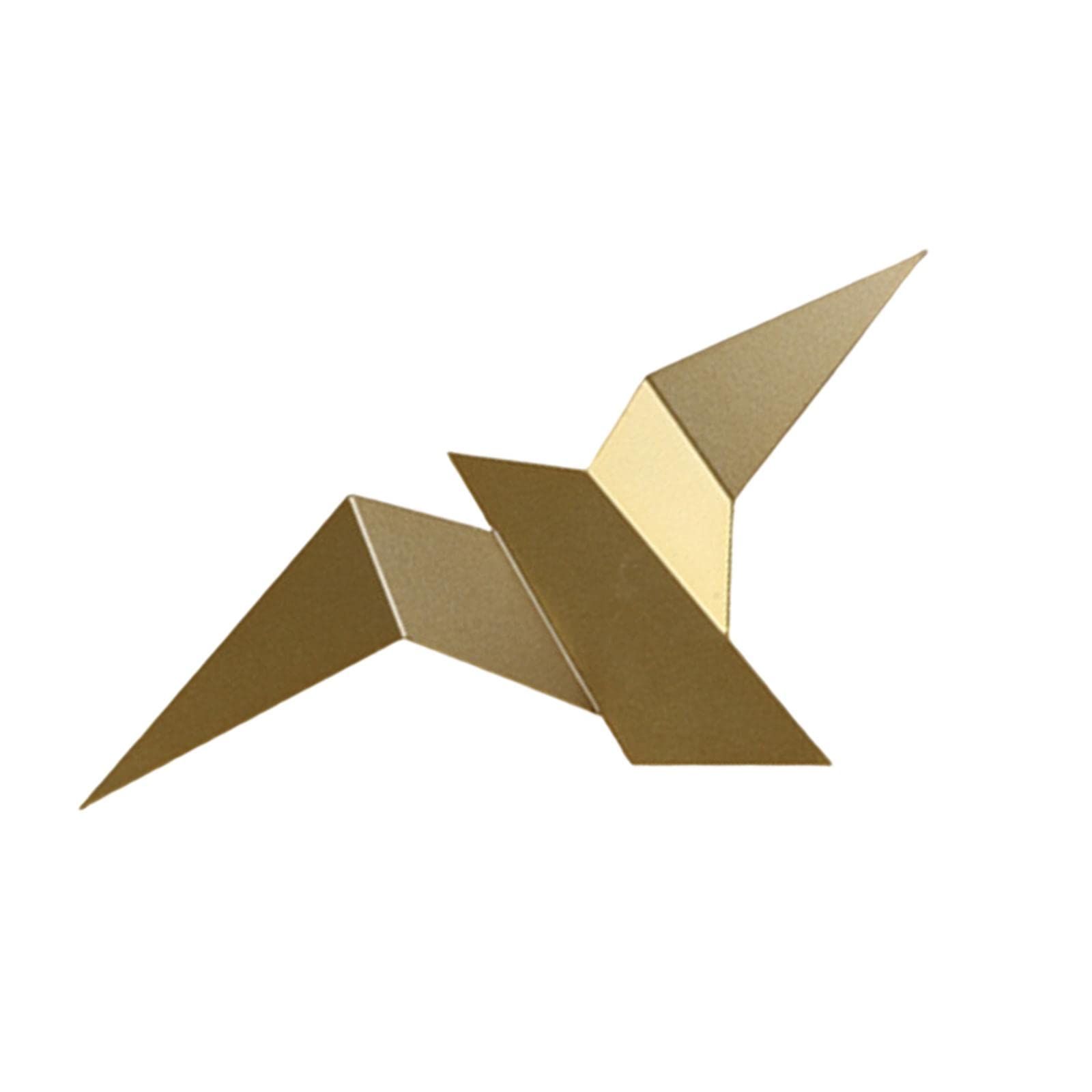 Fenteer Gold LED Flying Bird Wall Lamp - Warm Light Color for Cafe, Bedroom & Loft Decor | Modern Ambient Lighting for Home & Commercial Spaces