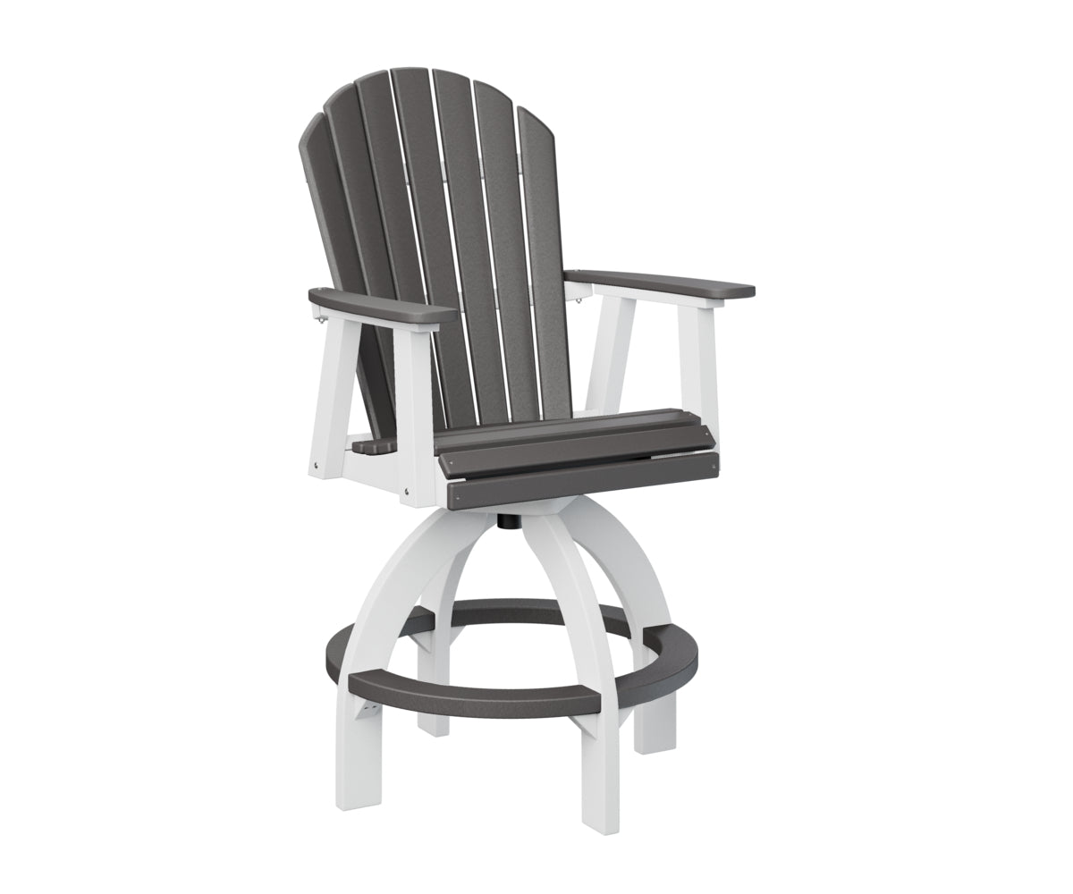 Berlin Gardens Comfo Back Swivel Bar Chair - Adjustable Height Counter Stool for Kitchen Island, Breakfast Nook & Home Bar - Comfortable Swivel Seat with Back Support