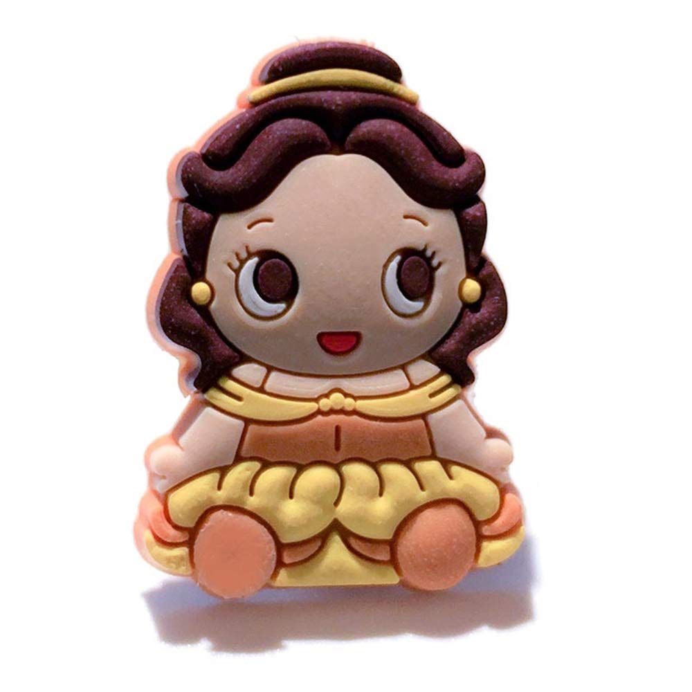 Princess Cartoon PVC Shoe Charms for Women & Girls - Cute Croc Shoe Accessories (1pc) - Decorative Shoe Charms & Bracelets - Perfect for Casual Wear, Beach Outings & Kids Fashion
