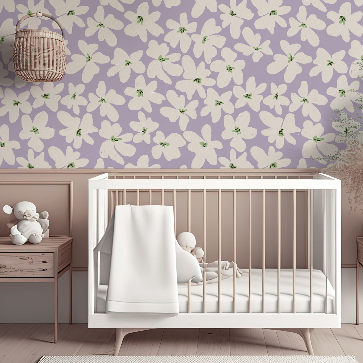 Bold Floral Wallpaper Sample - Premium Quality for Home & Office Decor - Perfect for Living Room, Bedroom, and Commercial Spaces