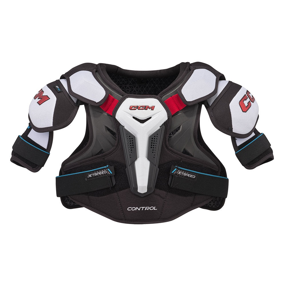 CCM Jetspeed Control 2023 Junior Ice Hockey Shoulder Pads - Protective Gear for Youth Hockey Players - Perfect for Practice & Games