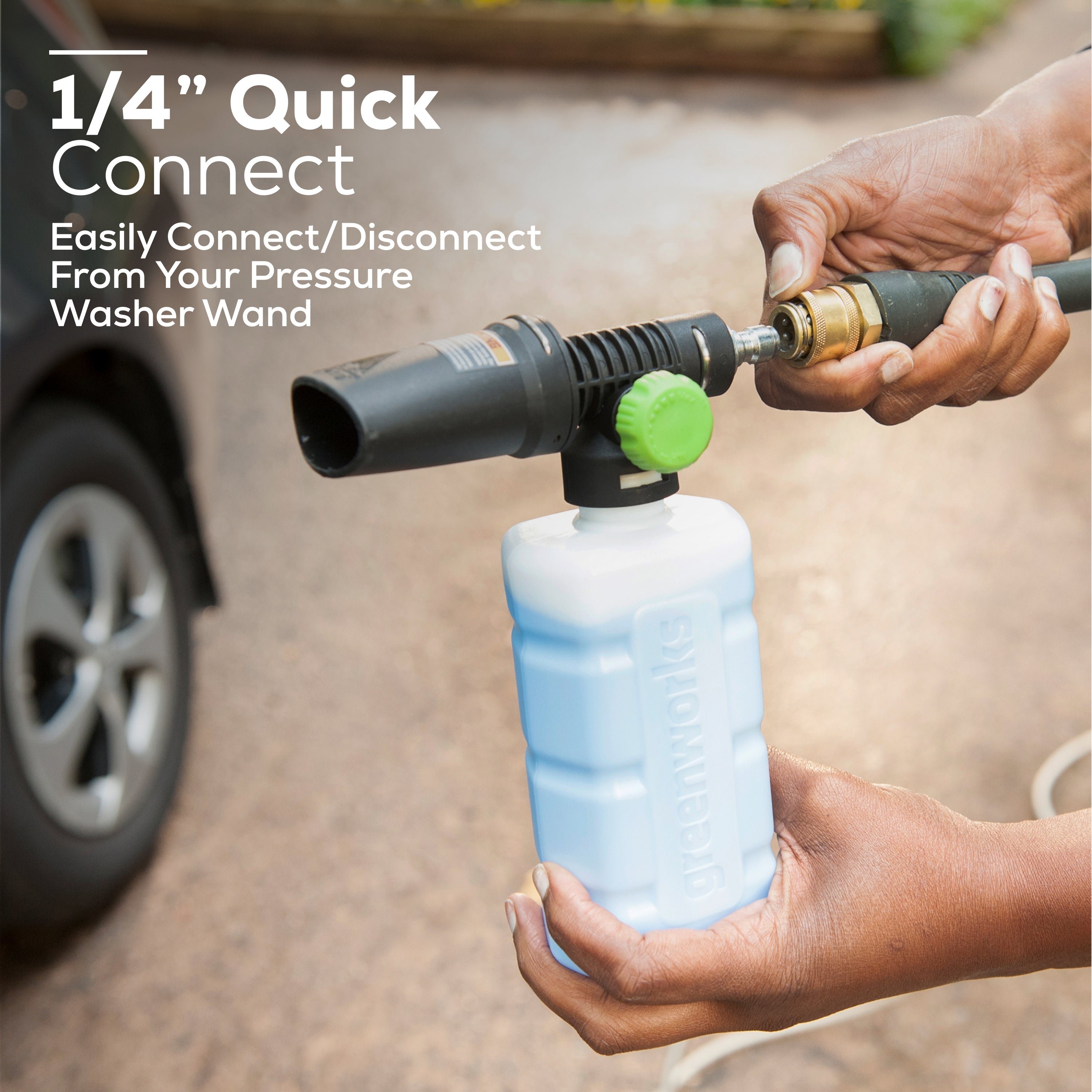 Universal High Pressure Soap Applicator - Heavy Duty Car Wash Foam Cannon with Adjustable Nozzle for Pressure Washers | Perfect for Auto Detailing, Home Cleaning & Outdoor Washing