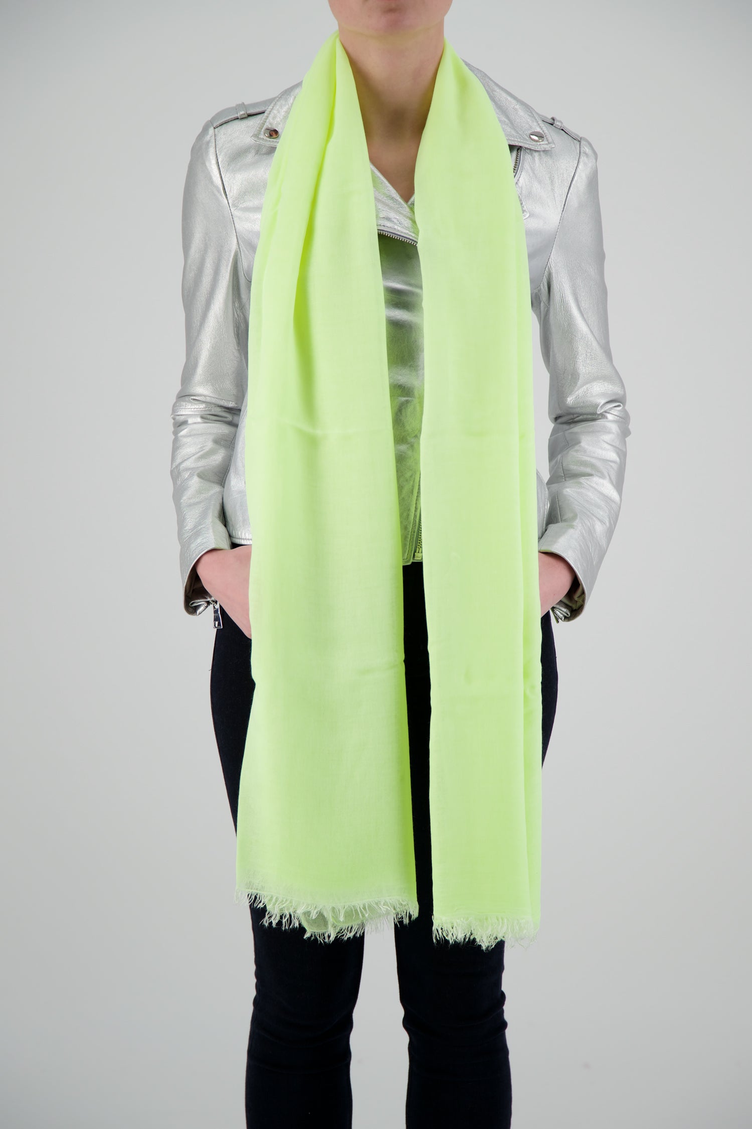 Faliero Sarti Yellow Silk Scarf - Luxury Womens Fashion Accessory for Office, Travel & Special Occasions
