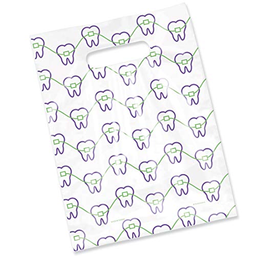 Orthodontic Braces Scatter Teeth Bags - 100 Pack Dental Supplies for Braces Wearers - Perfect for School, Office & Travel Organization