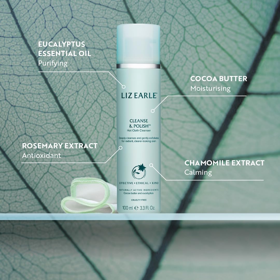 Liz Earle Hydration Collection - Gentle Face Wash, Facial Toner & Moisturizing Cream for Deep Hydration - 3-Step Skincare Routine to Balance & Nourish Dry Skin - Achieve Healthy, Radiant Glow - Perfect for Daily Use, Travel & Gift Sets