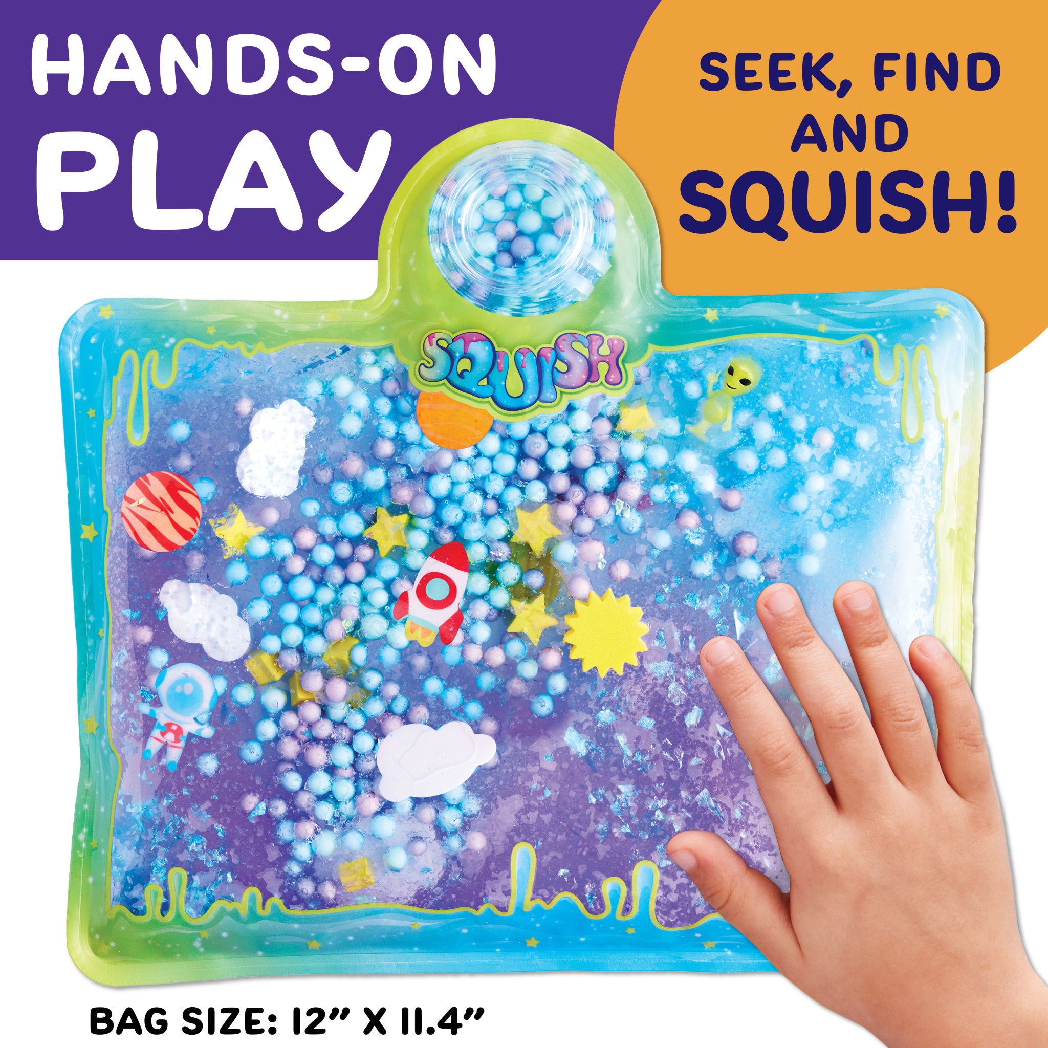 Super Squish Fidget Toy - Outer Space Galaxy Stress Relief Sensory Toy for Kids & Adults - Perfect for Anxiety Relief, ADHD Focus, and Classroom/Office Use