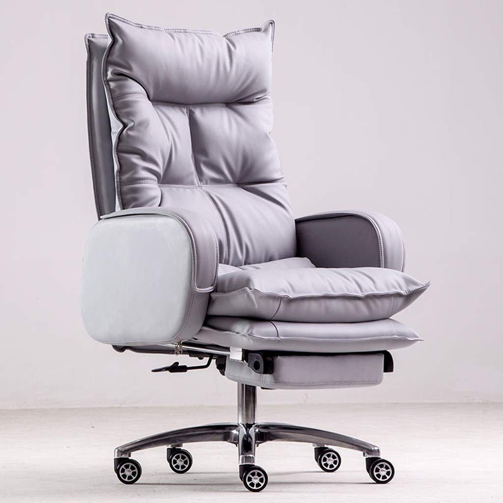 Ergonomic Office Chair - Adjustable Swivel Computer Desk Chair with Lumbar Support, PU Leather Executive Chair for Home Office, Gaming & Study (White) - Perfect for Work, Gaming & Relaxation