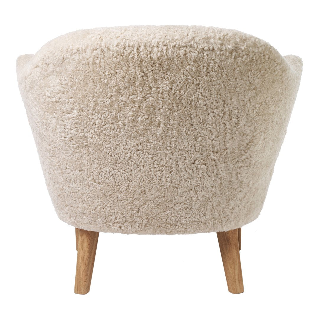 Ingeborg Lounge Chair with Premium Sheepskin Upholstery - Cozy & Stylish Accent Chair for Living Room, Bedroom, or Office