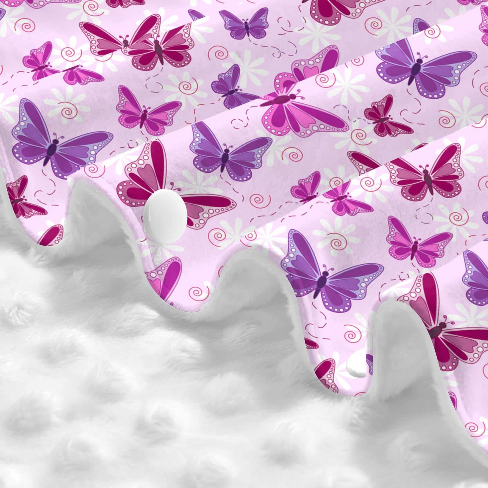 Butterfly Print Baby Car Seat Cover - Soft & Breathable for Winter & Summer Use | Nursing Cover for Mom | Universal Fit for Boys & Girls | Perfect for Travel, Shopping & Outdoor Activities