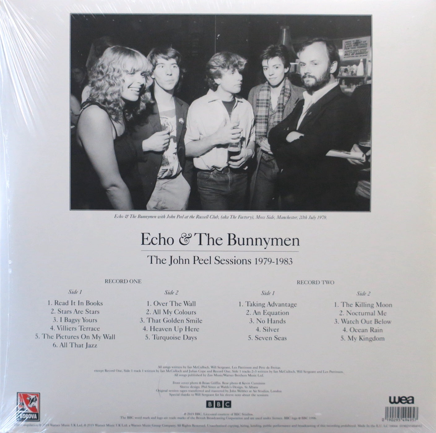 ECHO & THE BUNNYMEN 'Peel Sessions' Limited Edition Vinyl 2LP Record - Perfect for Music Collectors & Vinyl Enthusiasts, Great Gift for Indie Rock Fans