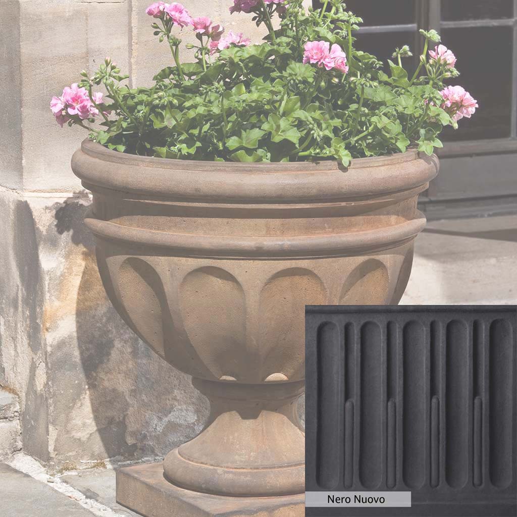 Campania International Augusta Urn - Elegant Outdoor Garden Urn for Flowers, Plants & Decor | Perfect for Patio, Porch, Cemetery & Memorial Displays
