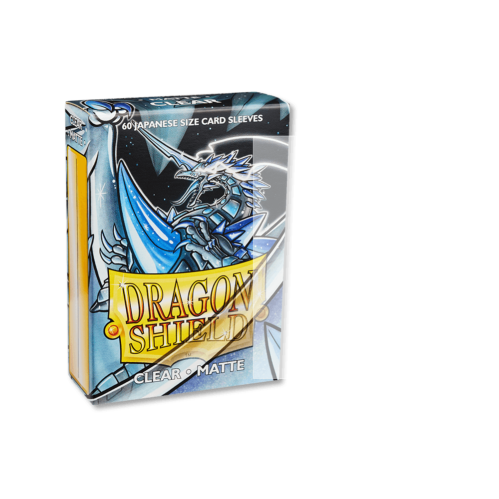 Dragon Shield Matte Card Sleeves - Japanese Size (60 Pack) Clear - Perfect for MTG, Yu-Gi-Oh! and Collectible Card Game Protection
