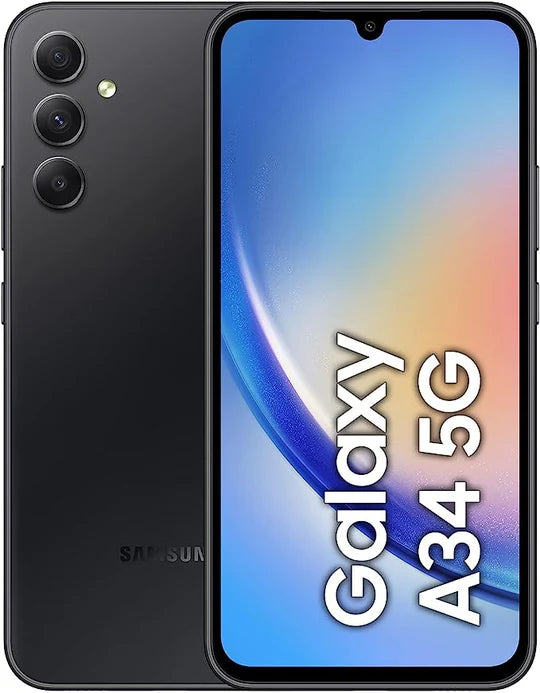 Refurbished Samsung Galaxy A34 5G (2023) - Like New Condition | Budget Smartphone for Streaming, Gaming & Productivity | Unlocked for All Carriers