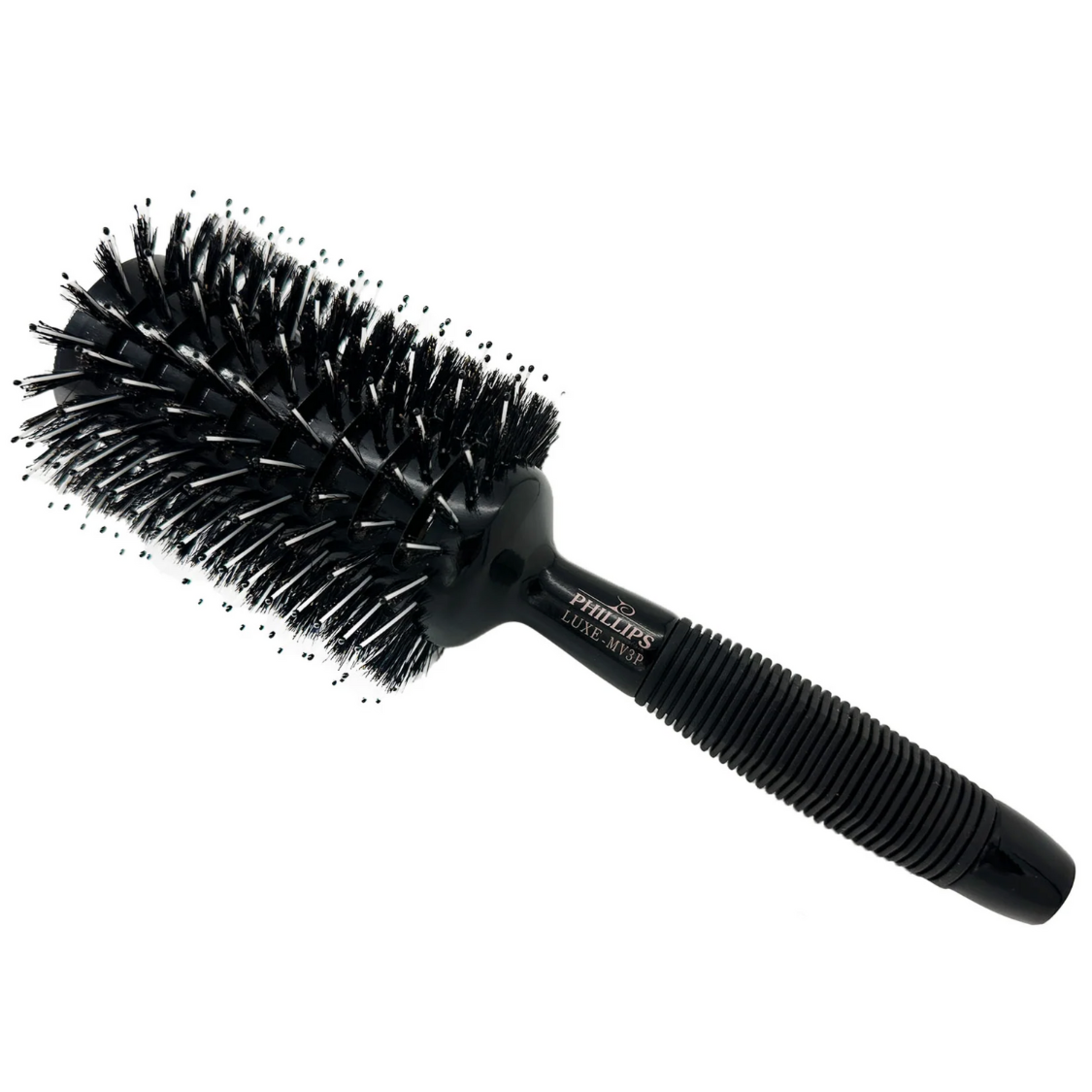 Phillips Brush 3.5 Monster Vent Round Brush with Poly Tip - Mixed Boar & Ionic Nylon Bristles (LUXE MV3P) for Professional Hair Styling & Blowouts