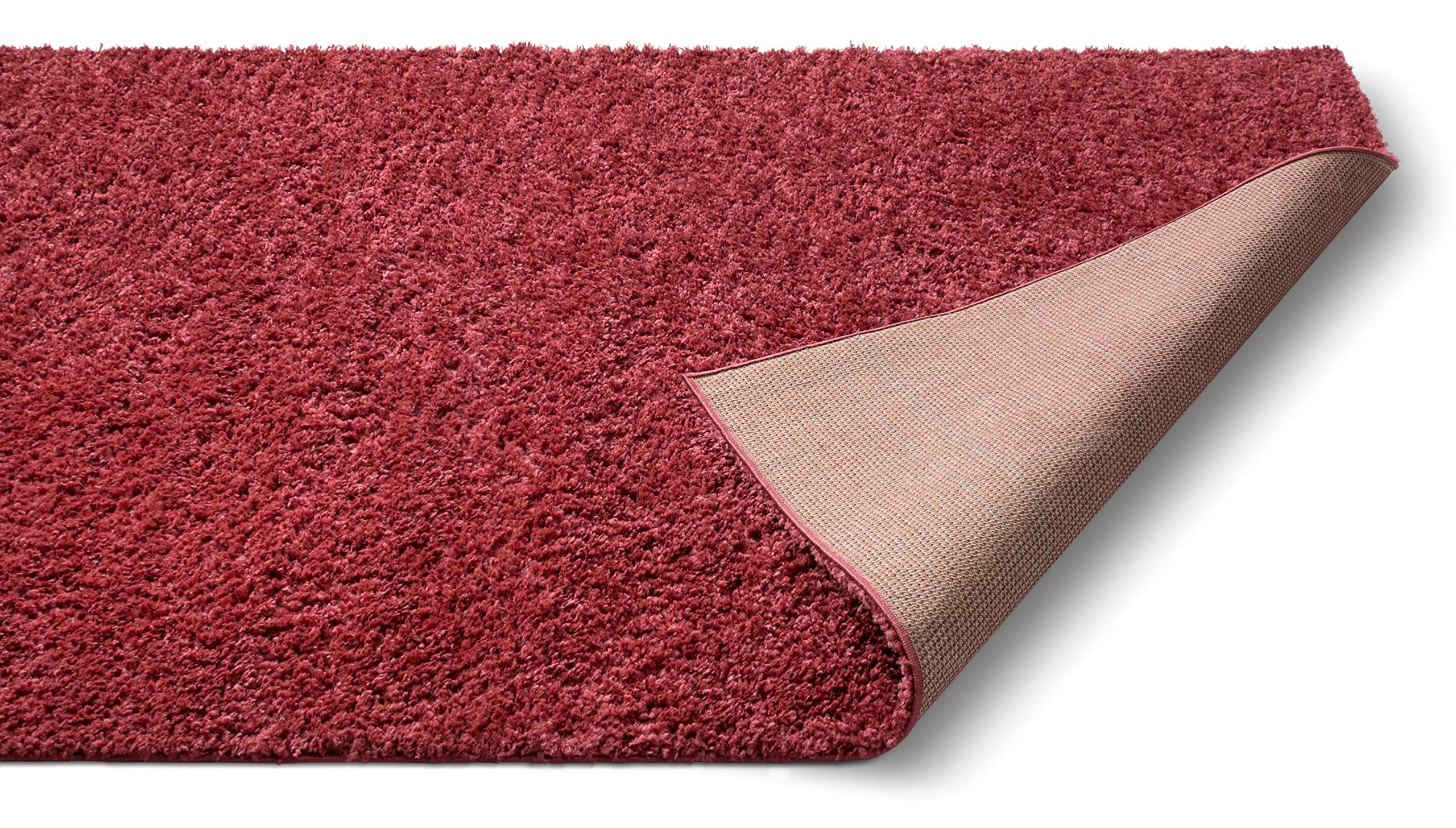 Well Woven Solid Red Soft Shag Area Rug 9x13 Feet (9'3