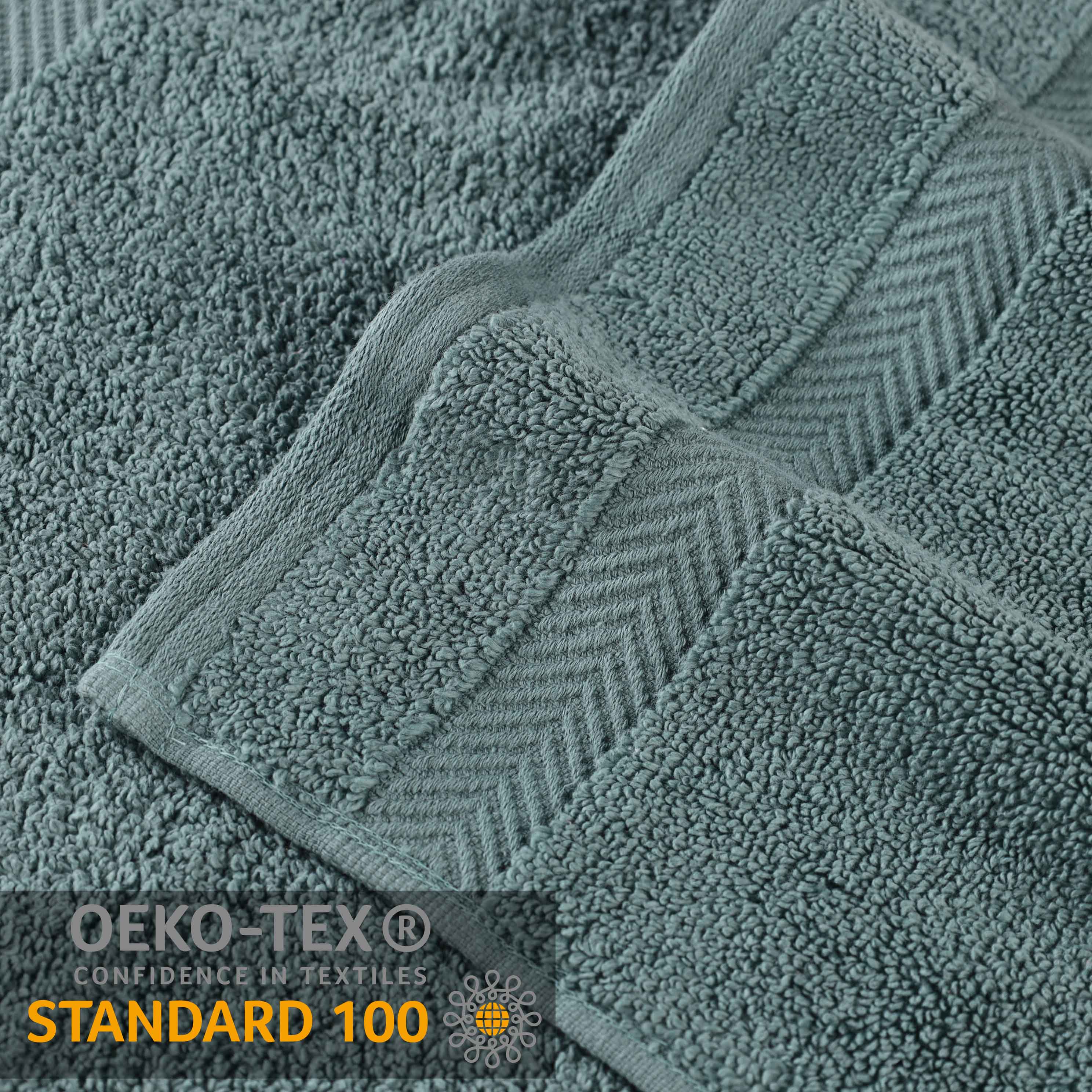 Premium 100% Cotton Zero Twist 3-Piece Bath Towel Set - Ultra Soft & Absorbent for Bathroom, Spa & Gym Use