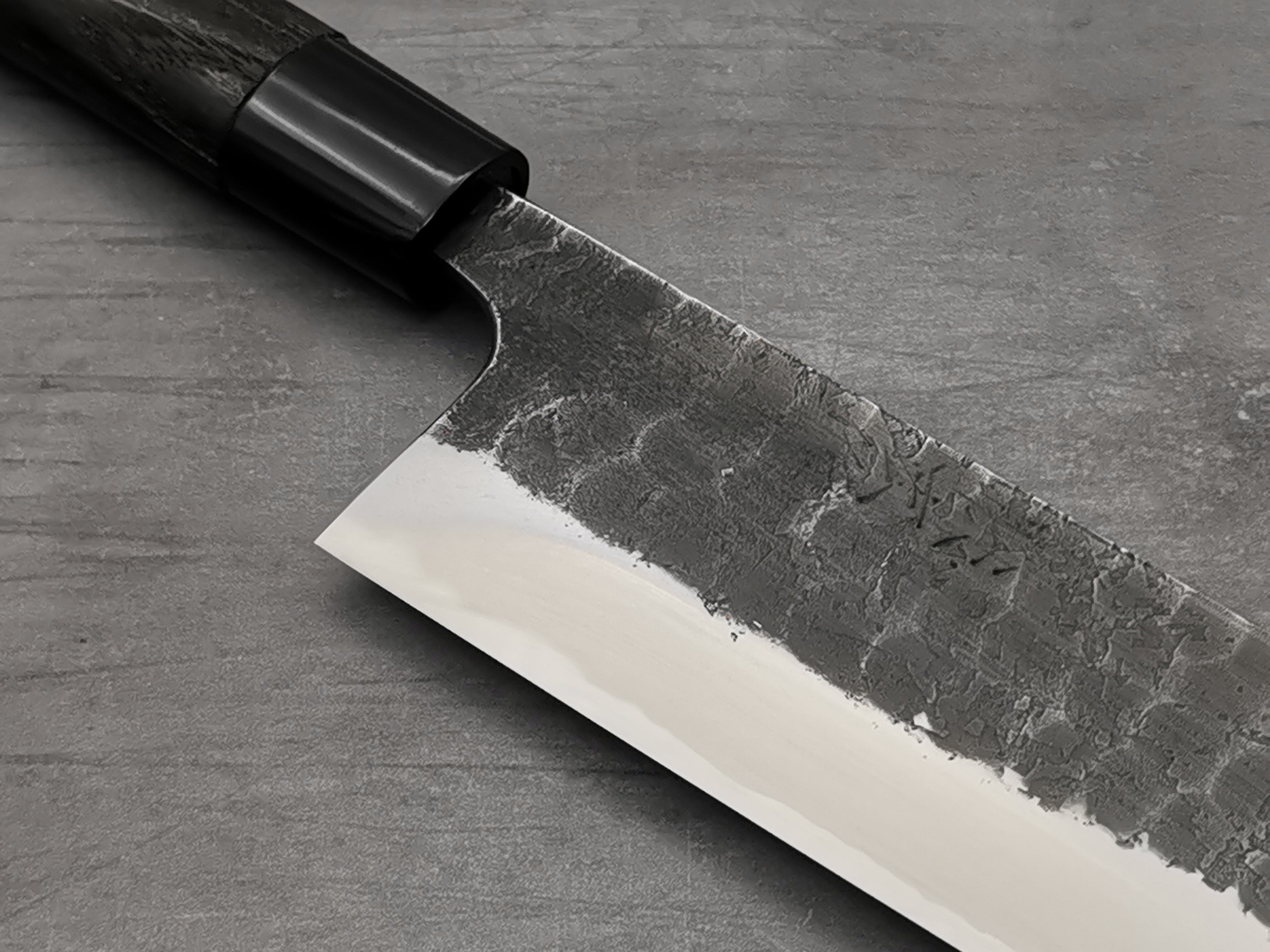 Premium Toshihiro Wakui V2 Tsuchime Nakiri Knife - Handcrafted Japanese Damascus Steel Kitchen Knife for Slicing, Dicing & Chopping Vegetables - Perfect for Home Chefs & Professional Cooks