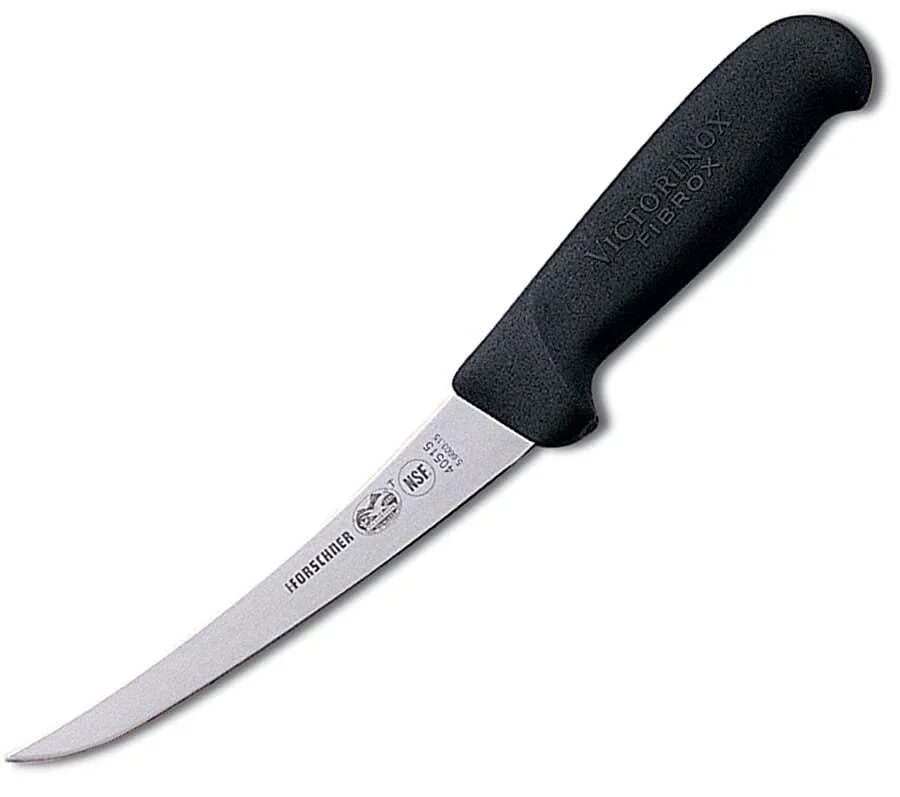 Victorinox Curved Semiflexible Boning Knife - Professional 6-Inch Flexible Blade for Meat, Poultry & Fish - Perfect for Butchers, Chefs & Home Cooking