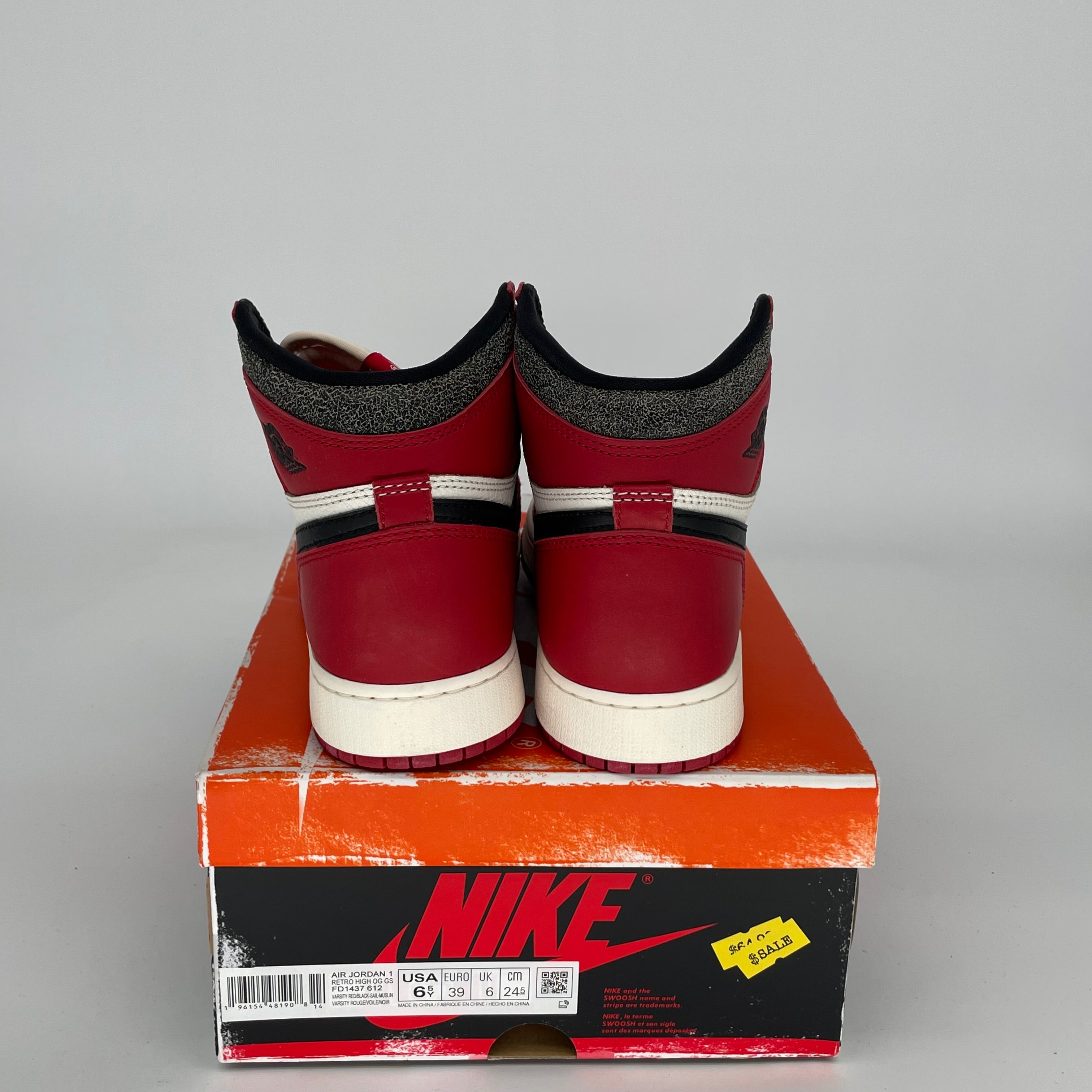 AIR JORDAN 1 LOST AND FOUND Sneakers - Size 6.5Y (FD1437-612) - Retro Basketball Shoes for Men & Women - Perfect for Streetwear, Collecting and Casual Wear
