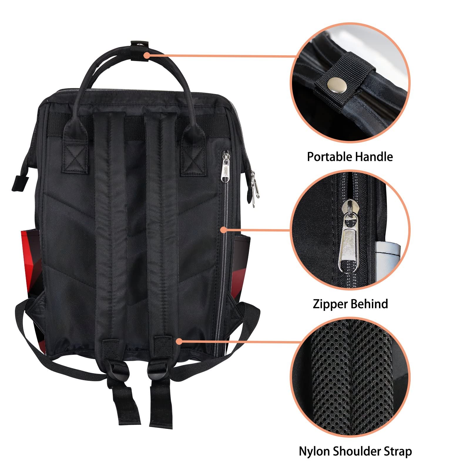Waterproof Diaper Backpack for Travel - Lightweight & Durable Baby Nappy Bag with Laptop Compartment | Perfect for Parents On-The-Go