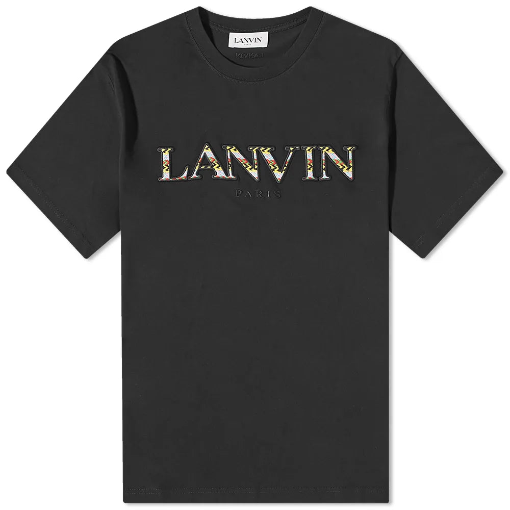 Lanvin Curb Logo T-Shirt for Men - Classic Cotton Streetwear Tee with Signature Branding | Perfect for Casual Outfits, Street Style & Everyday Wear