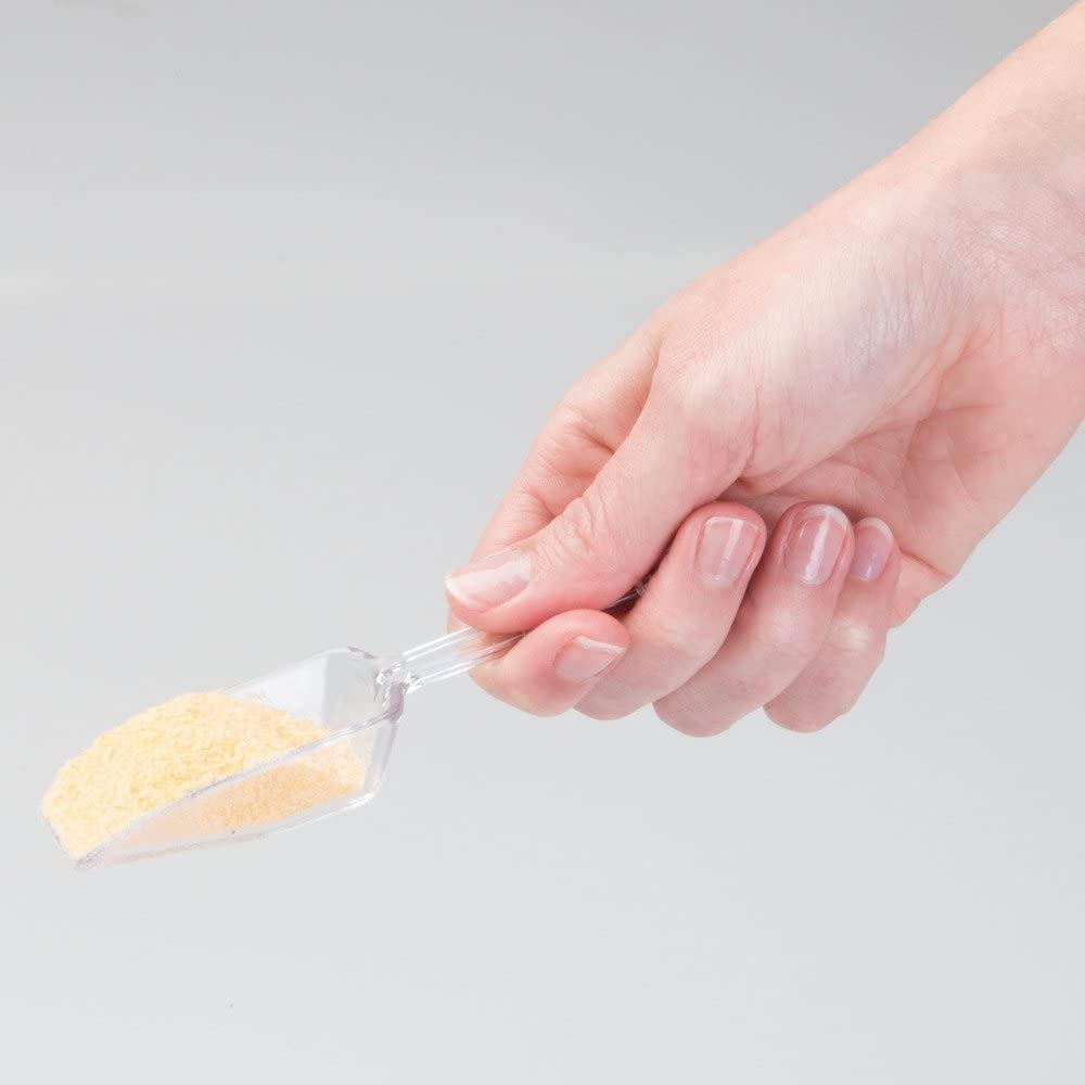 Clear Plastic Measuring Scoop - Small Kitchen Measuring Spoon for Baking, Cooking & Coffee - Perfect for Measuring Spices, Flour, Sugar & Coffee Grounds