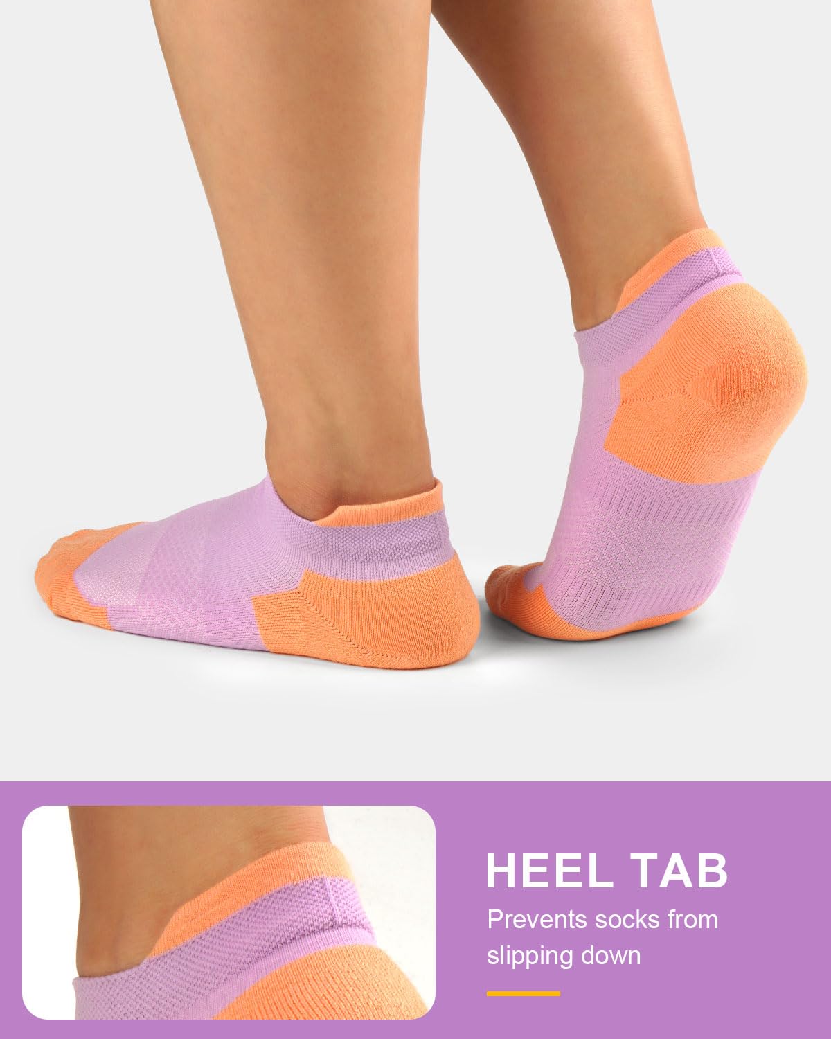 Women's Ankle Running Socks - 5/6 Pairs Breathable Athletic Compression Socks for Workout, Jogging & Daily Wear