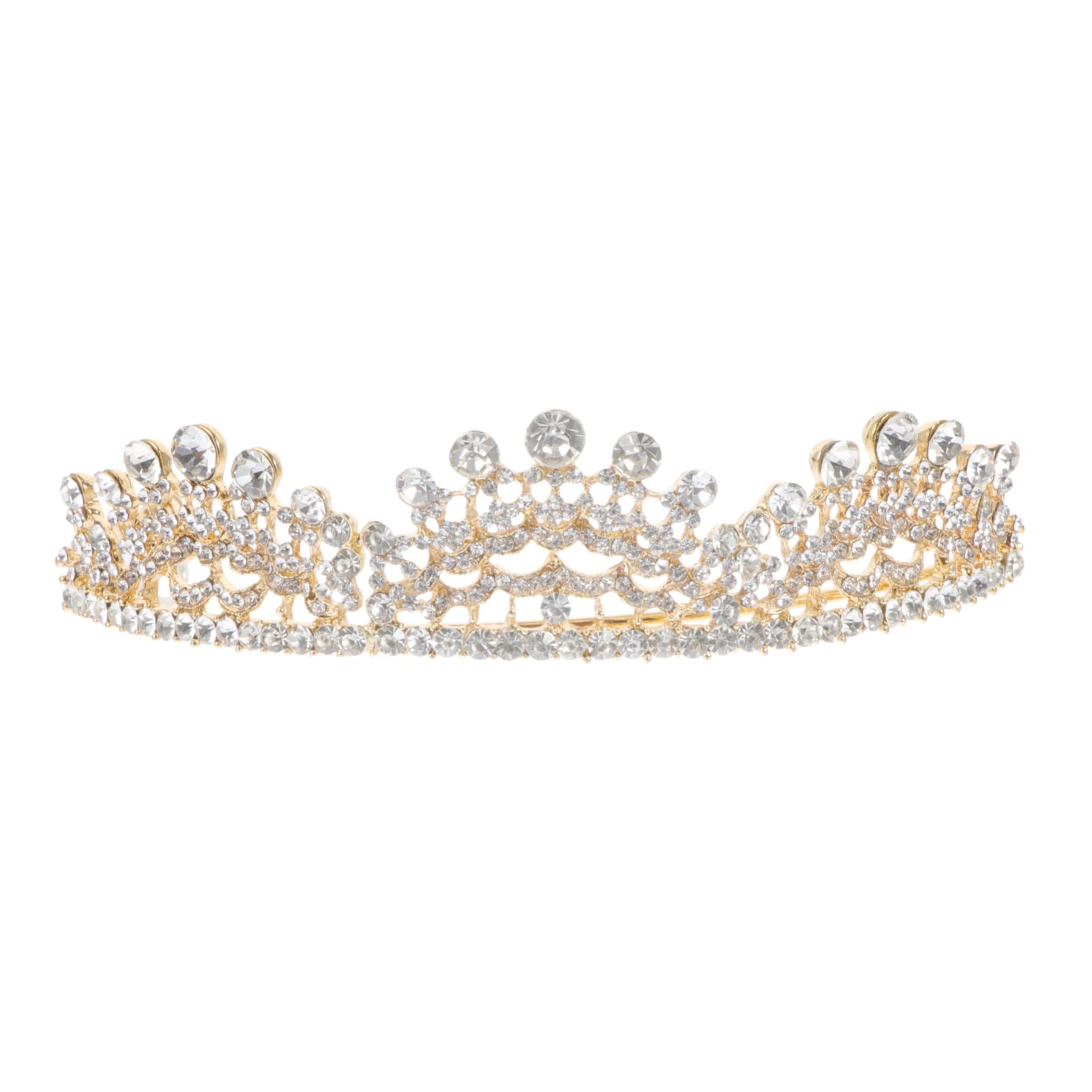 Lurrose Baroque Gold Ballet Girl Headband - Vintage Rhinestone Crystal Tiara for Weddings, Bridal Hair Accessories, Shiny Metal Crown for Brides & Special Occasions | Perfect for Weddings, Prom, Pageants & Photo Shoots