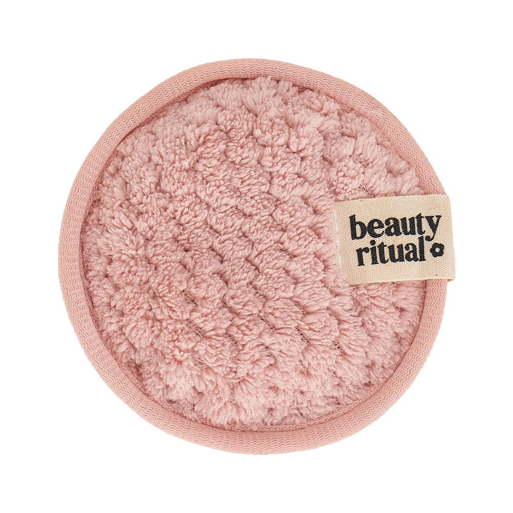 Annabel Trends Luxury Facial Cleansing Pads - Exfoliating & Hydrating for Glowing Skin - Dusty Pink | Perfect for Travel, Gym & Daily Skincare Routine
