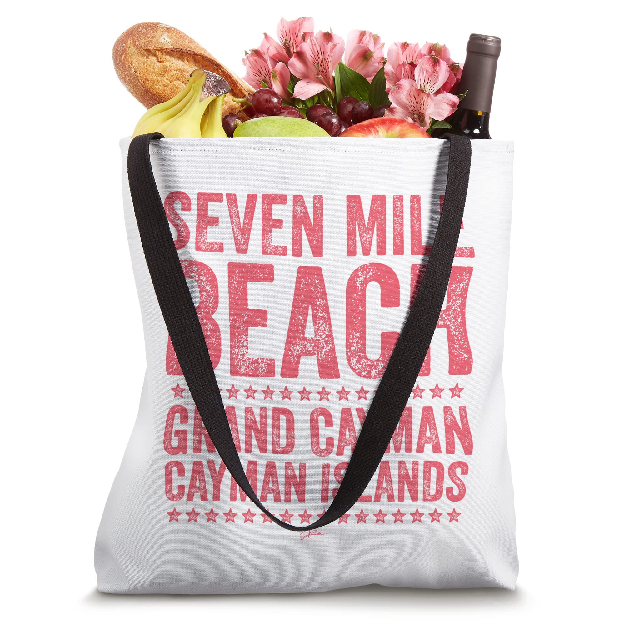 JCombs: Stylish Grand Cayman Seven Mile Beach Tote Bag - Perfect for Beach Trips, Shopping & Travel Accessories