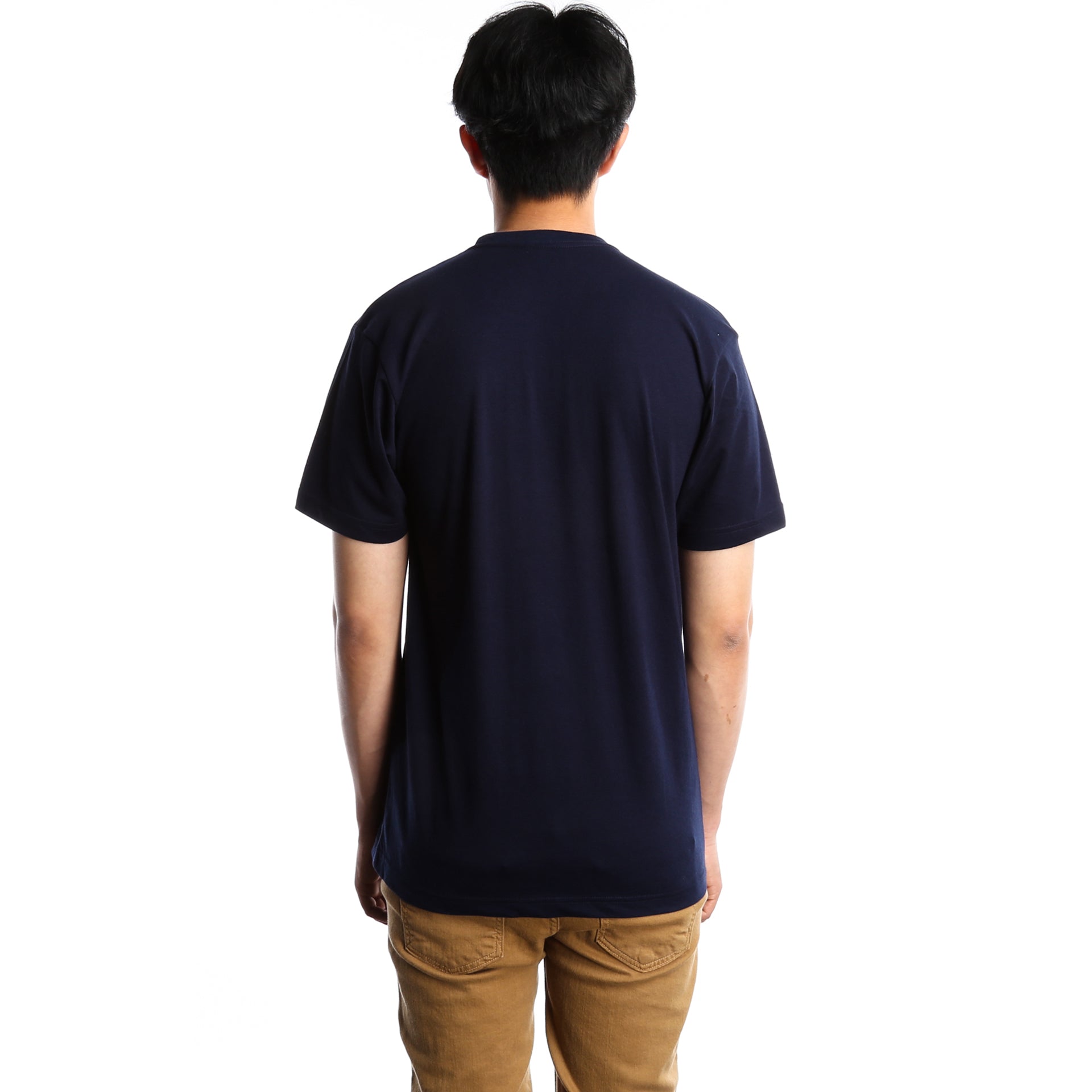 New Star 50/50 Cotton Blend T-Shirt for Men - Soft Navy Blue Crew Neck Tee - Perfect for Casual Wear, Gym & Everyday Outfits