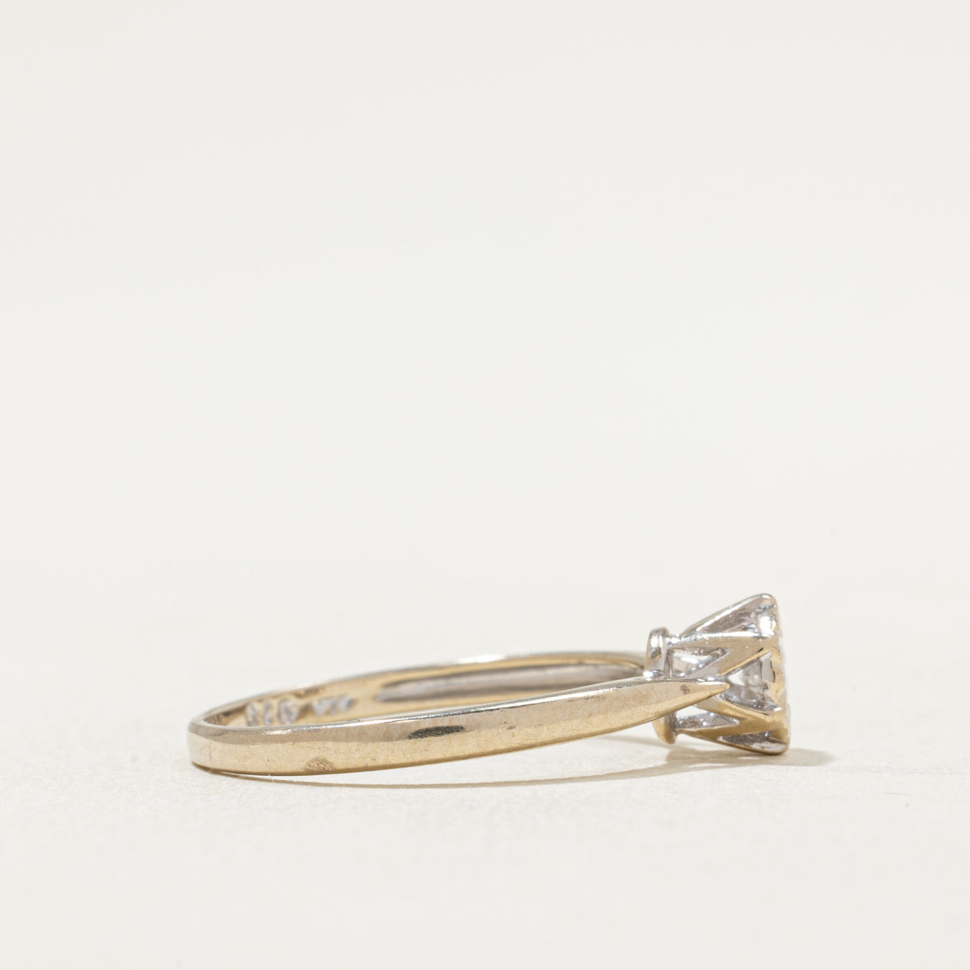 0.10ct Solitaire Illusion Set Diamond Engagement Ring - Size 6.75 | Sparkling Wedding Band for Brides & Anniversary Gifts | Perfect for Proposals, Weddings & Special Occasions