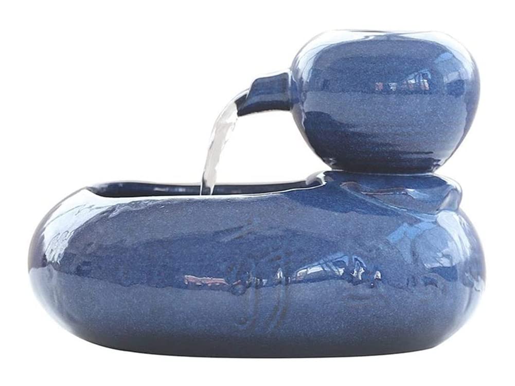 AALINAA Ceramic Pet Water Fountain for Cats and Dogs - Automatic, Silent, Non-Slip with Organic Filter - Perfect for Home, Office, or Travel Use