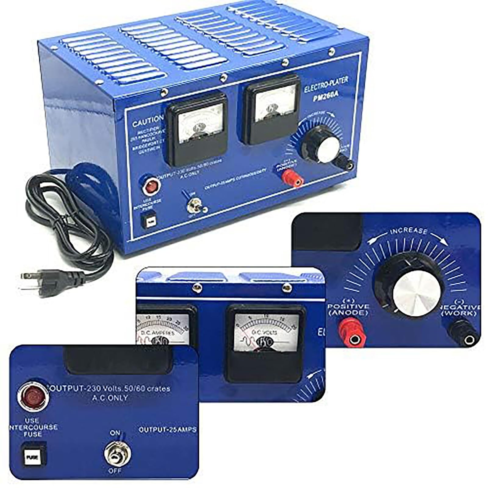 Professional 30A Jewelry Plating Machine Kit - Gold, Silver & Platinum Electroplating Rectifier for DIY Jewelry Making & Repair | Perfect for Home Studios & Small Businesses