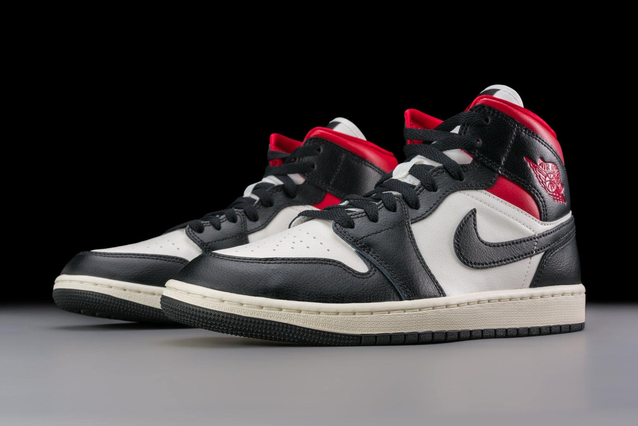 Jordan Women's WMNS Air 1 Mid Sneakers BQ6472-061 - Red Sail - Size 10W - Perfect for Casual Wear, Street Fashion & Basketball Enthusiasts