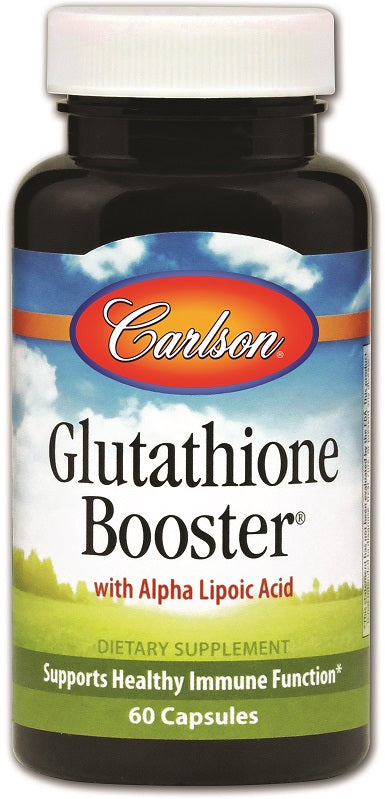 Carlson Labs Glutathione Booster Supplement - 60 Capsules for Immune Support & Antioxidant Protection | Daily Wellness & Detox Aid