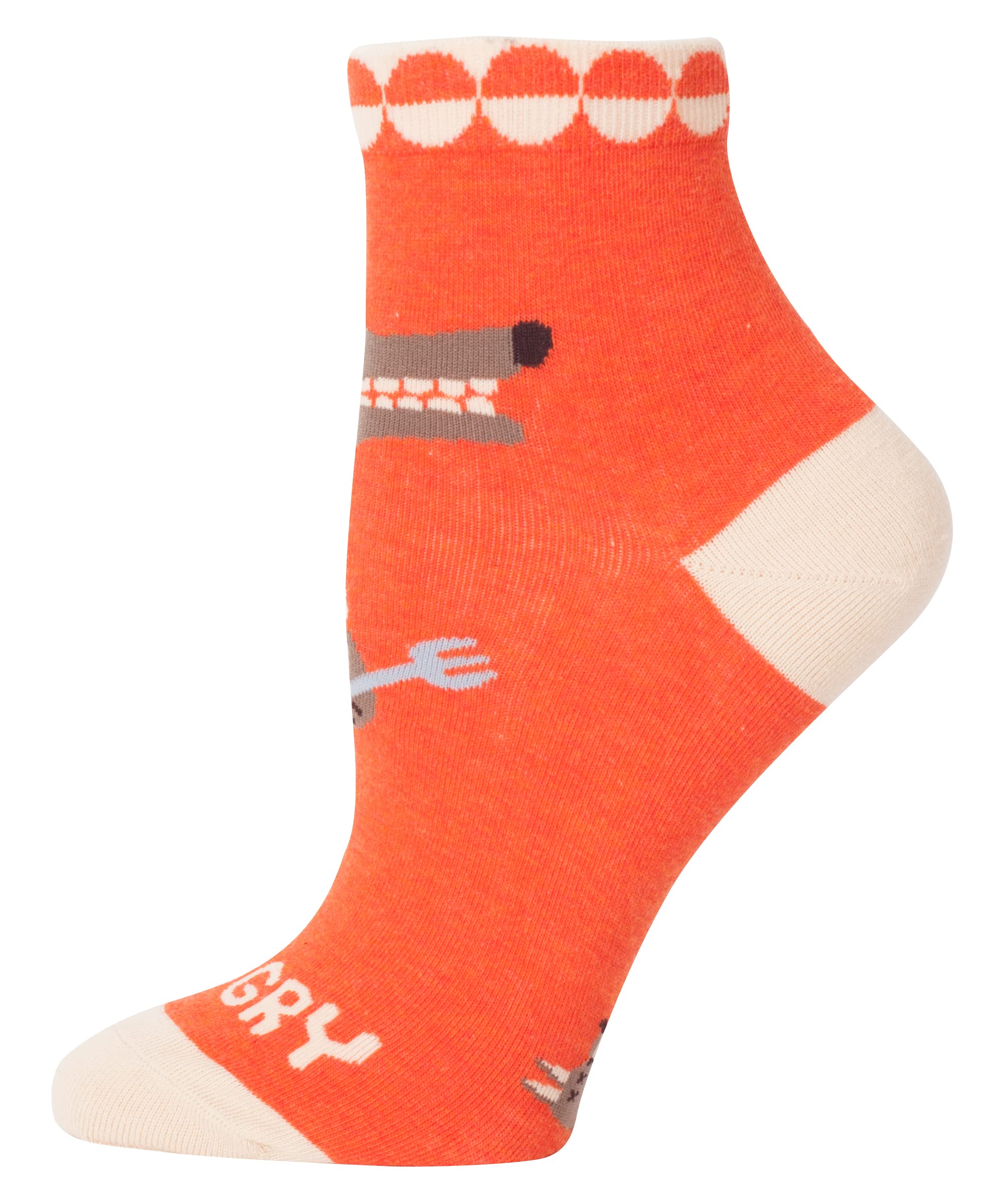 Blue Q Women's Funny Ankle Socks - 'Hangry' Novelty Socks | Comfortable & Cute Gift for Her | Perfect for Work, Gym & Everyday Wear