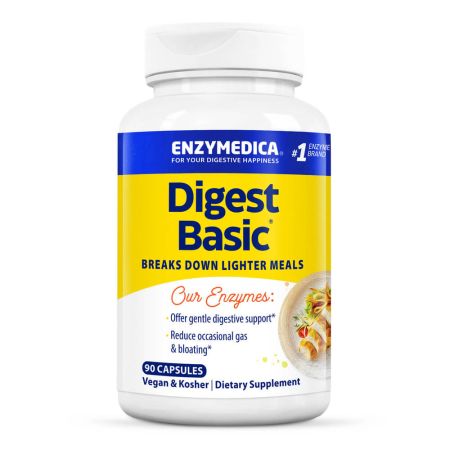 Enzymedica Digest Basic - 90 Capsules | Digestive Enzyme Supplement for Gut Health & Bloating Relief | Supports Digestion After Meals
